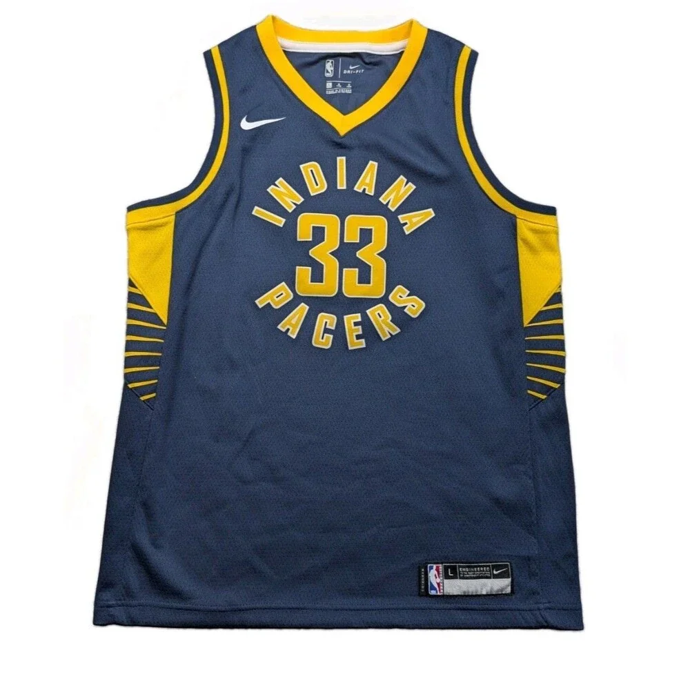 Nike Dri-Fit Indiana Pacers Myles Turner Boy's Size Large 14/16  Jersey